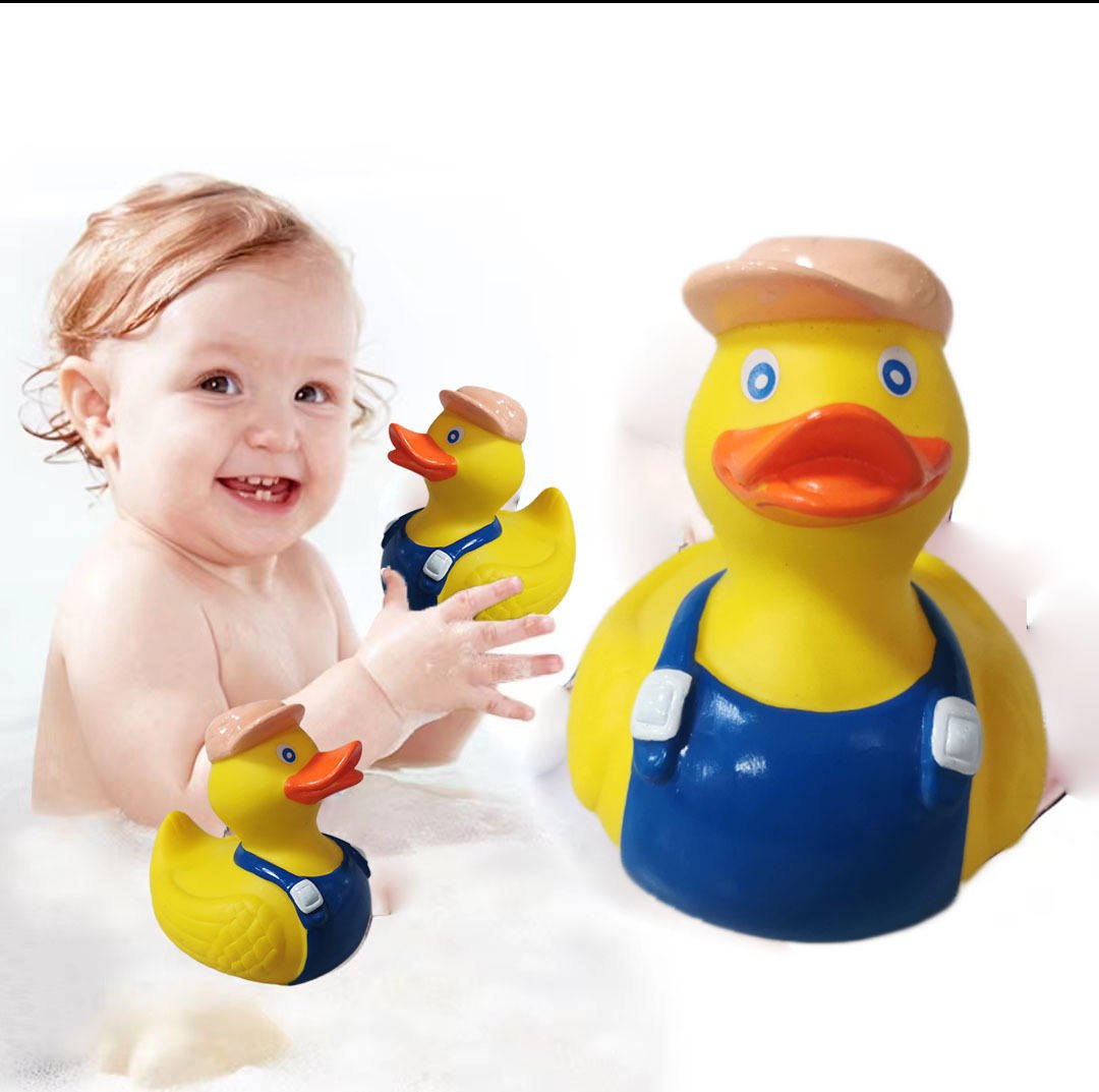 Hb0b36f1bf306445b8938f5c5a84115627 New Design Multicolor Water-resistant Floating Duck Bath Baby Shower Toys - Image 1