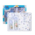 Factory Direct Sales Five Piece Pp Silica Gel Bottle Set Feeding Bottle Baby Suit New Born Baby Clothes Sets 0-3 Months